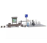 Busch H0 SET action E-Biker Rast kit