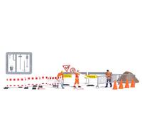 BUSCH Set travaux et ouvriers - HO 1/87 - BUSCH 79900