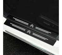 BUSDPL 4 Pièces Protection Seuil de Porte de Voiture pour Citroen Jumpy DS3 DS4 DS5 DS6 DS7 C1 C2 C3 C4 C5, Pédale de Bienvenue Kick Plates Plaques Plinthes Voiture Accessoire