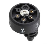 Buse à 6 modes conçue avec précision pour les outils de nettoyage à pression qui prend en charge les pulvérisations de 0, 15, 25, 40 degrés, ainsi que la douche et le jet droit