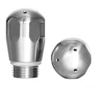 Buse à café vapeur en acier inoxydable 3/4 trous Tête de mousseur à lait pour machines E61 304 Pointe en métal pour barista latte art (3 trous)