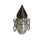 Buse à chaîne en céramique haute pression G1/2 40L Side2 Rear6 for nettoyeur de vidange d'égout à jet rotatif tête trempée en diamant Durable Le nettoyage(M22Female 80LPM)