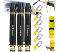 Buse à Eau Droit Haute Pression Lance à Eau pour Pistolet Nettoyeur Haute Pression de Nettoyage Pressure Washer Rotatif Buses de pulvérisation Raccord Tuyau d'arrosage Douche Jardin (3-pcs)