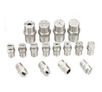 Buse à jet haute pression, Buse de pulvérisation à jet plat en acier inoxydable, diamètre l'orifice 1/8, 1/4, 3/8, 1/2 BSP, 65/95/110 degrés(1/2 External Thread 20mm (Bore Diameter 2.4mm) 65°)