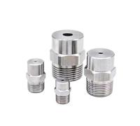 Buse à jet plat en acier inoxydable, Buse conique solide en acier inoxydable 304, 1/8-1/2 BSPT grand Angle 1.2-6.7mm, paquet de 5(1/2 4.0mm (0.157 Inches))