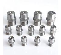 Buse à jet plat en acier inoxydable, Buse conique solide grand angle en acier inoxydable BSPT 1/8"-1/2" 1,2-6,7 mm 5 pièces(1/2 6.5mm (0.255 Inches))