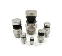 Buse à jet plat en acier inoxydable, Buse de ventilateur grand angle en bec canard 304 SS, avec filetage 1/8-3/4, 120-150 degrés, paquet 2 ou 5(1/8 Wide Angle Fan Nozzle (hole Diameter 3.3mm),2pcs)