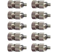 Buse à jet plat en éventail, Buses 50pcs for systèmes de brumisation refroidissement extérieur, nettoyables à haute pression, anti-goutte, filetage 3/16"