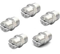 Buse à jet plat, Lot de 5 buses de pulvérisation plates en acier inoxydable 304 for lave-linge(110°,1/8 (hole diameter 3.6mm))