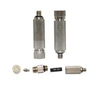 Buse à jet plat, Pack de 40 buses brumisation, filetage mâle 3/16 pouces, filtre SS, Orifice 0.1-0.5mm(0.15 Mm Mist)