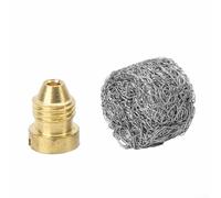 Buse à orifice et kit de machine à orifice en laiton pour lance de nettoyeur haute pression, embouts en mousse neige en acier inoxydable (1,1 mm)