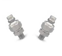 Buse à rotule pivotante réglable, buse de ventilateur plat 2 pièces | Buse éventail avec base à direction réglable Inox(1/4 rotating base + 1/8 fan nozzle (65°),Aperture 1.8mm)