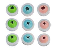 Buse à tourbillon pour sorbetière - Set de 9 pièces pour desserts glacés,Pièces de remplacement pour buse à tourbillon,pour Desserts à Domicile, Fêtes et Gourmandises