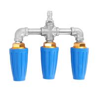 Buse à Triple Turbine for Nettoyeur Haute Pression, Rotation à 360°, Pression de 4 000 PSI, raccord Rapide 1/4".