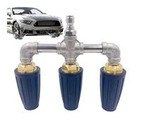 Buse à Turbine rotative - Fixation à Triple Pointe de pulvérisation, Accessoire de Nettoyage à connecteur Rapide 4000 PSI | Embout de Lavage à Haute Pression pour équipement de Nettoyage de de