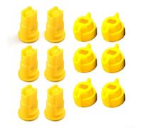 Buse anti-dérive, 12 pièces pour ventilateur plat haute pression, design coupe-vent, couverture uniforme pour l'agriculture et le jardin agricole