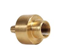 Buse Arrosage Laiton Laiton Messing Spritzdüse Schnellkupplung 1 Colonne en Laiton Jardin Bassin Fontaine Buse d'eau Arroseur Tête de Pulvérisation Or Or (1/4)