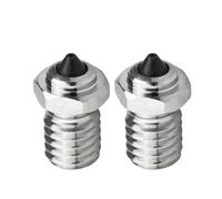 Buse bimétallique V6 à haut débit for imprimantes 3D - Tête d'impression extrudeuse 0,4/0,6/0,8 mm compatible avec I3/I3 Mega X Pro - Pack de 2(0.4mm)