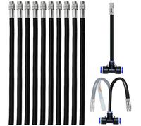 Buse Brumisateur, 10 Pièces 8mm Buse de pulvérisation d'irrigation, Buse de Brouillard, Buse d'atomisation Réglable, pour Irrigation e Jardin de La Terrasse de La Pelouse (20 cm)