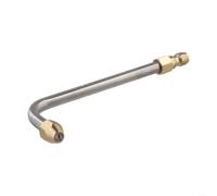 Buse coudée en acier inoxydable pour nettoyeur haute pression 30°/90°/forme de U pour baguette d'extension de lance, 6,35 mm, connexion rapide jusqu'à 5000 psi, outil de nettoyage difficile à