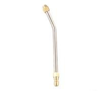 Buse coudée pour nettoyeur haute pression 30 ° 90 ° en forme de U - Embout de pulvérisation en métal à libération rapide pour baguette télescopique - Nettoyage robuste des terrasses, meubles de jardin