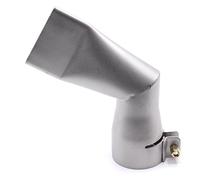 Buse coudée professionnelle en acier inoxydable - 60° - 40 mm - Compatible avec le pistolet à air chaud Leister Triac S/ST/AT - Pour pistolet à air chaud