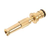 Buse D’arrosage pour Tuyau Extensible en Cuivre Doré, Prise Ergonomique | Pulvérisation Polyvalente, Raccord Rapide, Nettoyage Soigné, pour Allées de Jardin, Patios, Lavage Extérieur