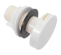 Buse D’entrée D’urinoir Blanche en Plastique Adaptateur Entonnoir 1/2 Po | Remplacement Rapide, Kit de Raccord Spud et Bride, Surface Lisse, pour Maintenance Sanitaire