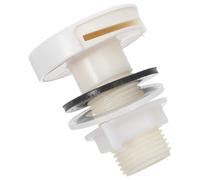 Buse D’urinoir en Plastique Blanc Adaptateur Entonnoir 1/2 Po | Kit de Bride et Raccord D’entrée, Surface Lisse, Remplacement Rapide, pour Maintenance Sanitaire en Restaurant