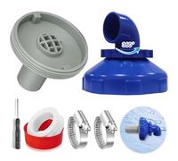 Buse d'admission de piscine rotative à 360° pour Intex Bestway Buse de sortie de piscine Accessoires buse d'entrée pour piscine à paroi en acier, accessoire de piscine, raccord de tuyau 32/38