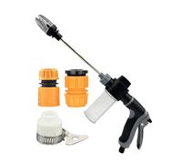 Buse d'alimentation pour tuyau d'arrosage - d'eau réglable, tige de nettoyeur haute pression, pulvérisateur en acier inoxydable PVC | Embout de nettoyage léger pour le lavage de voiture