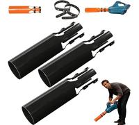 Buse d'appoint d'air Universelle pour souffleur de Feuilles, Fixation d'accélérateur de Flux d'air sans Fil pour Tubes de soufflage de 2 à 4 Pouces, accélérateur de Flux d'air Facile à ins Black 3PCS