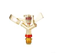 Buse d'arrosage à impulsion en alliage de zinc, compatible avec filetage 1/2 et 3/4, bras à bascule rotatif à 360 degrés pour une couverture large du jardin et la conservation de l'eau (1,9 cm)