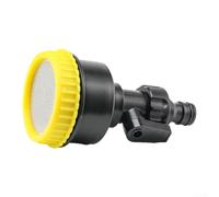 Buse d'arrosage de jardin robuste 1000 mailles avec adaptateur de tuyau à connexion rapide, tête de pulvérisation agricole réglable en plastique pour arrosage de serre (jaune)