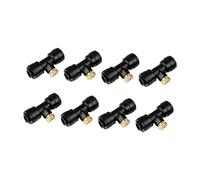 Buse D'arrosage en Laiton 0, 4mm pour Jardin, Lot de 8 Sets, Noir | Pulvérisation Basse Pression, Nettoyage Simple, Réglage Précis, Joint Auto-étanche et Anti-fuite