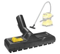 Buse D'aspiration Eau et Poussière Commutable pour Kärcher WD5, WD6 - Buse de Sol avec Brosse, Bandes en Caoutchouc, Convient pour le Nettoyage À Sec et Humide, avec Bec de Stationnement