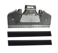 Buse d'aspiration étroite de 170 mm et de lèvres, compatible avec Karcher Wv2 Wv5 Plus Premium pour nettoyage de vitres striées, noir (gris)