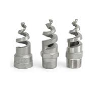 Buse d'atomisation à cône en spirale en acier inoxydable, pulvérisateur atomisé pour enlever la poussière mâle pour le refroidissement du gaz, le lavage, l'ignifugation, l'arrosage du jar 5pcs 1-1/2"