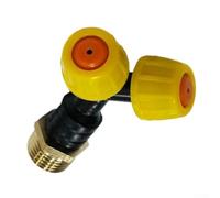 Buse d'atomisation Double Tête en Laiton Ajustable pour Irrigation Jardin 4 Pouces Pulvérisateur Brumisateur et Jaune 5.5x4.6cm