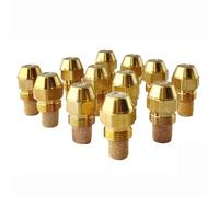 Buse de brûleur à carburant solide à 60 degrés, 2 paquets, buse de remplacement 0.40 à 3.5, buse d'huile de brûleur à haute pression, buse de brûleur à carburant en laiton 1.75 6pcs