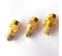 Buse de brûleur à huile avec corps en laiton et dosage en acier inoxydable pour carburant diesel, angle de pulvérisation de 60 degrés, conçu pour les applications de brûleur de chaudière (0,45 à 60°)