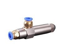 Buse de brûleur à Huile usagée en Acier Inoxydable avec raccord, buse d'injection à cône Siphon, buse d'injection d'huile Lourde Diesel, pulvérisateur à atomisation d'air(2.5mm Bore Diameter)