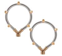 Buse de Brumisation à 5 Têtes, Buse de Pulvérisation de Refroidissement à Filetage Femelle G1/4 Pouces, Système de Brumisation Réglable, Arroseur d'Irrigation Circulaire (2Pcs)