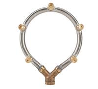 Buse de brumisation Circulaire réglable à Filetage Femelle G1/4 Pouces, arroseur d'irrigation à 5 têtes, pulvérisateur atomisant pour arrosage de Jardin, Acier Inoxydable 13x10x3cm