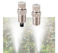 Buse de brumisation d'eau de jardinage, têtes de brumisation en laiton, pulvérisation d'atomisation à basse pression pour système de refroidissement extérieur, bus 50 pièces Filter pad Aperture 0.1mm
