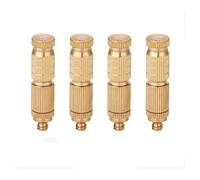 Buse de brumisation en laiton, Buses de brumisation en laiton, 0.1-0.8mm, or for système refroidissement, buse brouillard, pulvérisateur jardin, 10 pièces(0.6mm)