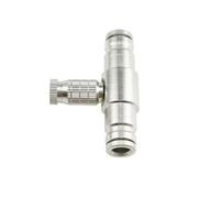Buse de brumisation en Laiton Haute Pression 10 pièces, té de connecteur Rapide à Verrouillage Coulissant d'interface 1/4", Filetage 10-24UNC (3/16'') (0,9 mm)