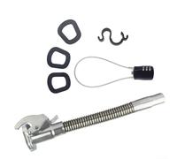 Buse de carburant de rechange en métal pour jerrican, bec verseur en acier inoxydable avec joint épais anti-fuite, bec verseur flexible pour bidons de 5, 10, 20 litres (ensemble en acier inoxydable)