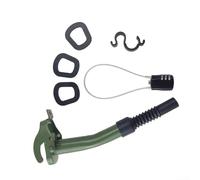 Buse de carburant de rechange en métal pour jerrican, bec verseur en acier inoxydable avec joint épais anti-fuite, bec verseur flexible pour bidons de 5, 10, 20 litres (ensemble vert)