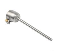 Buse de chaleur 1600 W pointe ronde étendue pour soudage plastique en acier inoxydable kit de réparation adaptateur d'air chaud argent